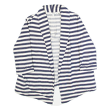 FAT FACE Womens Overcoat Jacket Blue Striped S