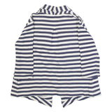 FAT FACE Womens Overcoat Jacket Blue Striped S