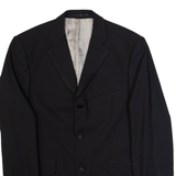 BALMAIN Mens Blazer Jacket Black Wool L