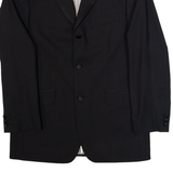 BALMAIN Mens Blazer Jacket Black Wool L