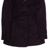 REISS Womens Overcoat Jacket Purple Wool M