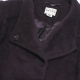 REISS Womens Overcoat Jacket Purple Wool M
