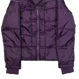 FAT FACE Womens Puffer Jacket Purple S