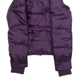 FAT FACE Womens Puffer Jacket Purple S