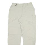 COLUMBIA Detachable Legs Mens Trousers Grey Relaxed Straight W26 L30