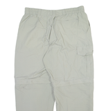 HIS Detachable Legs Mens Trousers Grey Relaxed Straight W33 L28