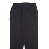 HS OUTERWEAR Mens Trousers Black Relaxed Straight W30 L30