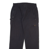 HS OUTERWEAR Mens Trousers Black Relaxed Straight W30 L30