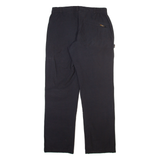 HS OUTERWEAR Mens Trousers Black Relaxed Straight W30 L30