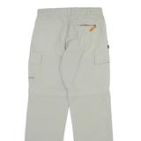 HS OUTERWEAR Detachable Legs Mens Trousers Grey Regular Straight W30 L31