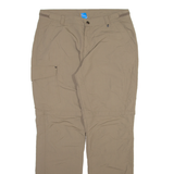 Detachable Legs Mens Trousers Brown Relaxed Straight W34 L32