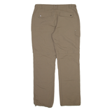 Detachable Legs Mens Trousers Brown Relaxed Straight W34 L32