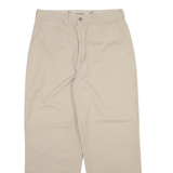 DOCKERS Mens Trousers Beige Relaxed Tapered W30 L29
