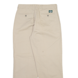 DOCKERS Mens Trousers Beige Relaxed Tapered W30 L29
