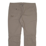 JACK WOLFSKIN Womens Trousers Beige Slim Straight W36 L31