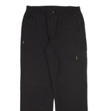 HS OUTERWEAR Mens Trousers Black Regular Straight W30 L30