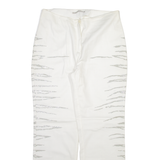 ZUCCHERO Womens Trousers White Regular Straight W32 L29