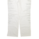 ZUCCHERO Womens Trousers White Regular Straight W32 L29