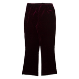 ASSA Womens Trousers Maroon Slim Bootcut W24 L25