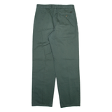 SCHILD Mens Trousers Green Regular Straight W30 L32