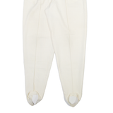 SPENGLER Womens Trousers Cream Regular Tapered Wool W28 L30