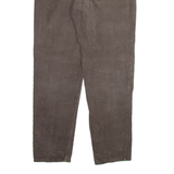 TEDDY'S Mens Corduroy Trousers Grey Regular Tapered W32 L29