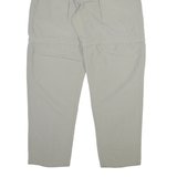 THE NORTH FACE Detachable Legs Mens Trousers Grey Relaxed Straight Nylon W30 L31