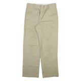 DICKIES 874 Workwear Mens Trousers Beige Regular Straight W34 L30