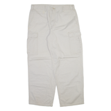 DICKIES Cargo Mens Trousers Beige Relaxed Straight W36 L30