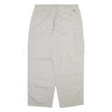 DICKIES Cargo Mens Trousers Beige Relaxed Straight W36 L30