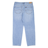 LEE Carroll Womens Jeans Blue Regular Tapered Stone Wash W32 L27
