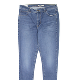 LEVI'S 720 High Rise BIG E Womens Jeans Blue Slim Skinny Stone Wash W32 L32