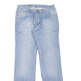 DIESEL Mens Jeans Blue Regular Straight Stone Wash W33 L35