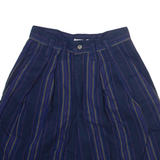 SKOOZI Womens Casual Shorts Black Striped XXS W24