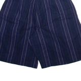 SKOOZI Womens Casual Shorts Black Striped XXS W24