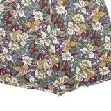 CAPACITY Womens Casual Shorts Green Relaxed Floral M W26
