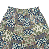 SOLUTIONS Womens Casual Shorts Green Relaxed Crazy Pattern XXS W24