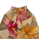 MISS BRITT Womens Casual Shorts Beige Relaxed Floral XXS W24