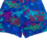 JERI MARQUE Womens Casual Shorts Black Relaxed Floral M W24