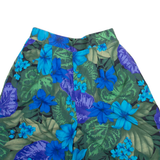 Womens Casual Shorts Blue Relaxed Floral XXS W24