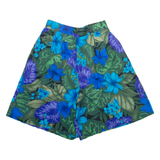 Womens Casual Shorts Blue Relaxed Floral XXS W24