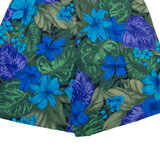 Womens Casual Shorts Blue Relaxed Floral XXS W24
