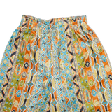 Mens Casual Shorts Orange Relaxed Crazy Pattern XS W26