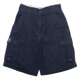 CAPRICIO SPORTS Mens Cargo Shorts Blue XXS W24