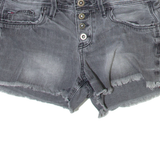 TOMMY HILFIGER Womens Denim Shorts Grey M W30