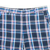 BENCH Mens Casual Shorts Blue Check M W34