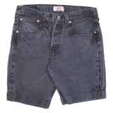 LEVI'S 501 Womens Denim Shorts Black M W32