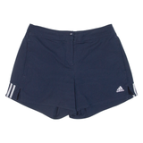 ADIDAS Womens Sports Shorts Blue Relaxed UK 12 W29