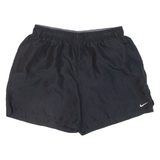 NIKE Mesh Lining Mens Swimming Shorts Black Relaxed L W30