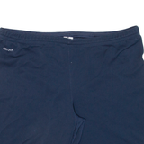 NIKE Womens Sports Shorts Blue Relaxed L W40